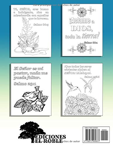 Libro de Colorear Salmos: Para Adultos (Ayuda para Personas Mayores con Demencia o Alzheimer)[Terapia Artística Anti Estrés] (Libros de Colorear)