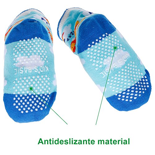 Lictin Calcetines Antideslizantes para Niños-14 Pares Calcetines para Bebés Unisex Calcetines Antideslizantes para Niños Diseño Unico Unisex para Bebés de 2-3 Años