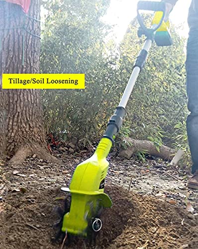 LIMEID Motocultor Eléctrico para JardíN 250 RPM Motoazada Rotavator Jardinería Huerto Cultivar Escarar, Fresadora de Tierra, Fresadora de Cultivador, Ancho de Trabajo 30cm, Profundidad 20cm
