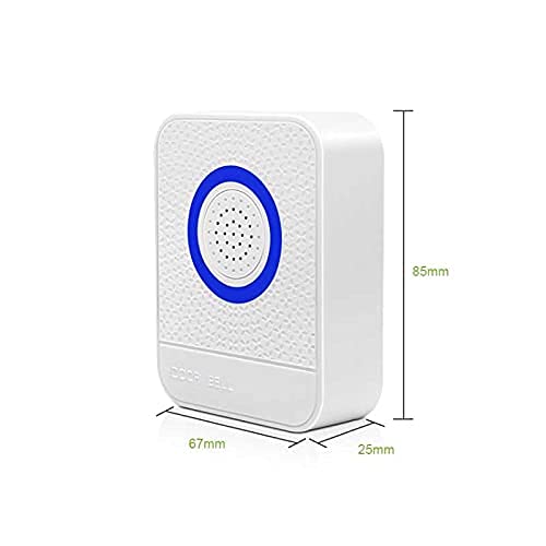 Linjolly Control de Acceso al Puerto con Cable de 12V Timbre de Soporte de Soporte sin batería 12V Dingdong Doorbell Timbre electrónico