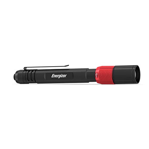 Linterna bolígrafo recargable Energizer, 400 lúmenes, clasificación IPX4 de resistencia al agua, linterna compacta de metal ligera, bolígrafo recargable para interiores y exteriores, con batería