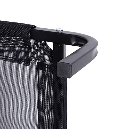 lionto by dibea Cama para perros outdoor cama para perros elevada cama para mascotas (M) 106x62 cm negro