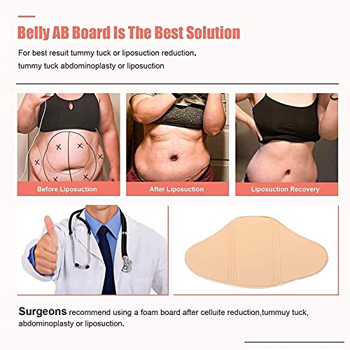 LIZHE AB Board Post Cirugía Tablero de compresión Froma de la Piel Espuma de lipo Pizarra Abdominal Tabla Abdominal Tabla de compresión Abdominal Tablero posparto Recuperación