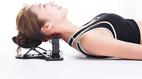 LLDKA Aparato de tracción Cervical Almohada Almohada para Cuello tracción Cervical artrosis descompresión Cervical/espinal Alivia la presión sobre el Cuello ortopédico
