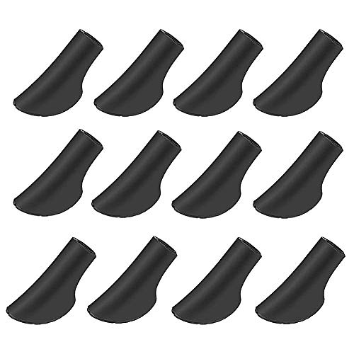 LLMZ Puntas de Bastones 12 pcs Paquete de Protectores de Puntas de Bastones Montañismo Bastones de Marcha nórdica amortiguadores adecuados para Bastones de Senderismo Bastones Marcha nórdica
