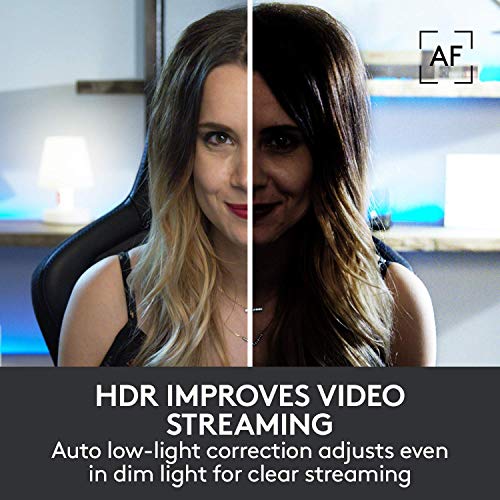 Logitech Brio Ultra HD Pro Webcam, Streaming Fluido 1080p/60fps, Campo Visual Ajusable, Zoom X5, Compatible Avec Skype, WebEx, Cisco Jabber, Zoom, Windows Hello, PC/Mac/Portátil/Chrome, Color Negro