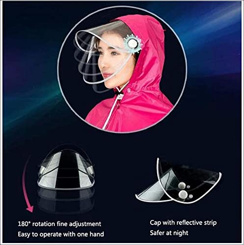 LOJALS Moto Impermeable Poncho Alargado, Movimiento Eléctrico Scooter Motocicleta Capa De Cabo Gran Lluvia, Persona Motociclismo Individual Anti-Niebla Ropa De Transporte,D