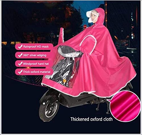 LOJALS Moto Impermeable Poncho Alargado, Movimiento Eléctrico Scooter Motocicleta Capa De Cabo Gran Lluvia, Persona Motociclismo Individual Anti-Niebla Ropa De Transporte,D