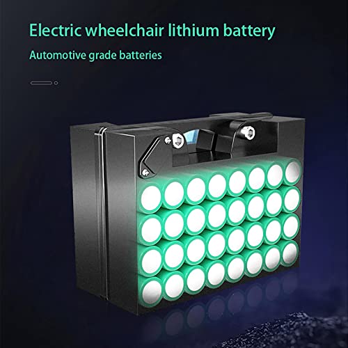 LONGRING Lifepo4 24V 12Ah 14Ah 20Ah Batería De Litio Batería De Silla De Ruedas Eléctrica Celda Adecuada para Bicicletas Eléctricas, Hogar, Scooter de Ancianos Recargable + Cargador De 5 A,24v 20ah