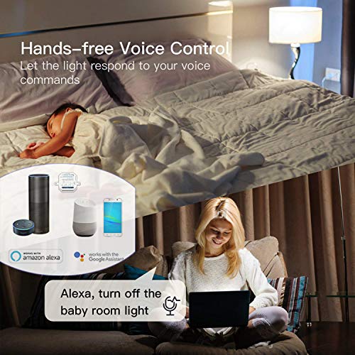 LoraTap – Interruptor de wifi para Alexa, inalámbrico, conmutador, Receptor de 2500 W y 10 A, interruptor inteligente, control a distancia por teléfono, relé compatible con Google Home
