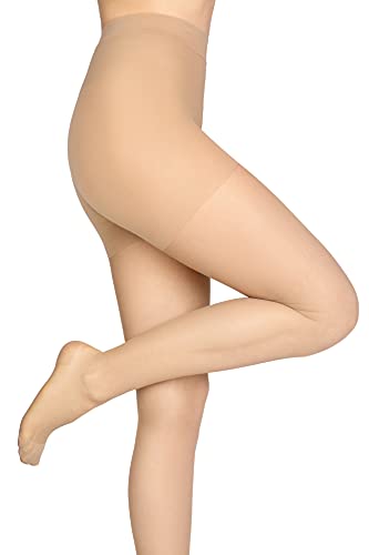 LORES Medias anti-varicosas Relajantes para mujer Pantyhose Light Legs 70 DEN Graded Compresión Medica, Visone, XL