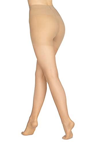 LORES Medias anti-varicosas Relajantes para mujer Pantyhose Light Legs 70 DEN Graded Compresión Medica, Visone, XL