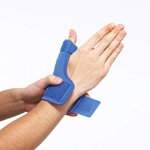 LP Support 763 Ortesis de pulgar - Vendaje de pulgar de serie básica - Soporte de pulgar - Vendaje de mano, tamaño:S, color:azul