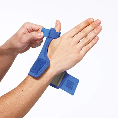 LP Support 763 Ortesis de pulgar - Vendaje de pulgar de serie básica - Soporte de pulgar - Vendaje de mano, tamaño:S, color:azul