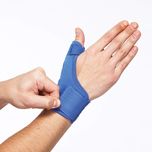LP Support 763 Ortesis de pulgar - Vendaje de pulgar de serie básica - Soporte de pulgar - Vendaje de mano, tamaño:S, color:azul