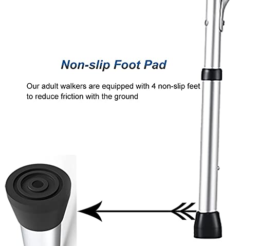 Lqdp Andador Andadores para Ancianos Andador con Andador con Asiento Plegable, Ligero y Compacto para Adolescentes con Necesidades Especiales para Adultos, Ligero y Resistente