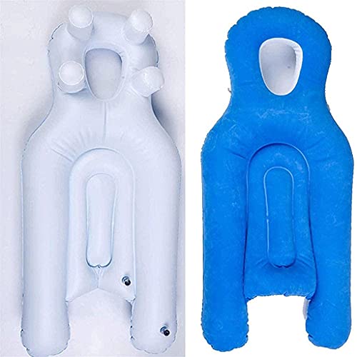 LSWKG Almohada Boca Abajo para Post Vitrectomía,Cojín Inflable para Dormir Retina Almohada para Acostarse Almohada De Apoyo para La Cabeza Y Los Hombros para Pacientes con Desprendimiento De Retina