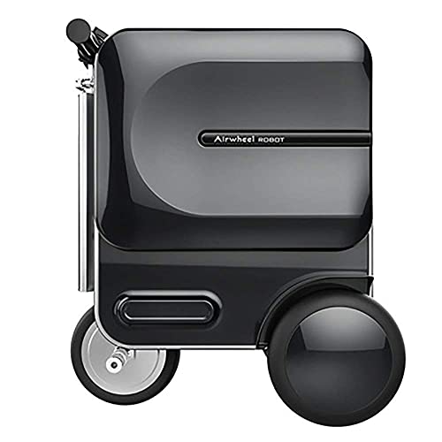 Luggage Suitcase A Key To Expand The Folding Electric Scooter Collapsible Portable Luggage Trolley Suitcase Intelligent 29.3L Easy To Carry (Color : White Size : 48.9×36.5×58CM)