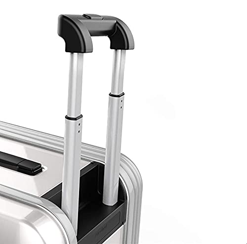 Luggage Suitcase A Key To Expand The Folding Electric Scooter Collapsible Portable Luggage Trolley Suitcase Intelligent 29.3L Easy To Carry (Color : White Size : 48.9×36.5×58CM)