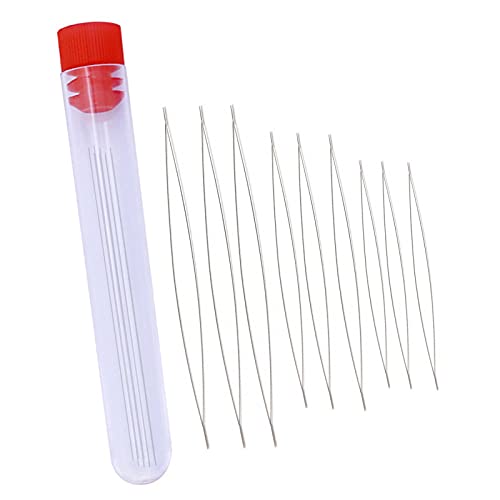 LULJY 9 Piezas de Agujas de Rebordear de Ojo Grande con Aguja de Botella (2.2 Pulgadas, 3 Pulgadas, 4 Pulgadas)