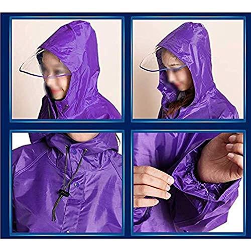LULUDP Chubasqueros Ciclismo capas de lluvia del impermeable impermeable poncho de lluvia for la movilidad Scooters Motos de la motocicleta de la bicicleta impermeable largo 10cm tapa suman más gruesa
