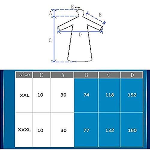 LULUDP Chubasqueros Ciclismo capas de lluvia del impermeable impermeable poncho de lluvia for la movilidad Scooters Motos de la motocicleta de la bicicleta impermeable largo 10cm tapa suman más gruesa