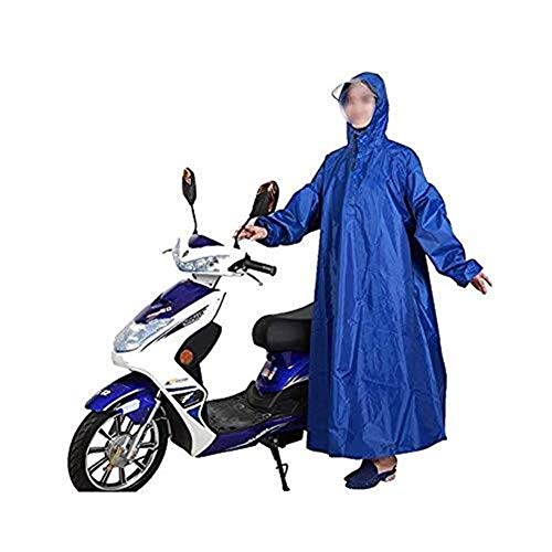 LULUDP Chubasqueros Ciclismo capas de lluvia del impermeable impermeable poncho de lluvia for la movilidad Scooters Motos de la motocicleta de la bicicleta impermeable largo 10cm tapa suman más gruesa