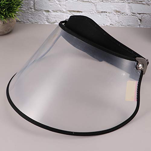 LUOEM Protector Facial de Seguridad Protector Facial Químico Protector Facial Transparente Antivaho Antisalpicaduras Protector Antipolvo (Negro)