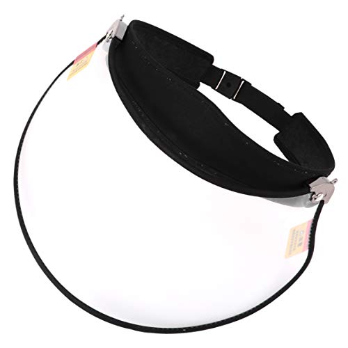 LUOEM Protector Facial de Seguridad Protector Facial Químico Protector Facial Transparente Antivaho Antisalpicaduras Protector Antipolvo (Negro)