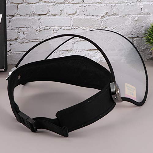 LUOEM Protector Facial de Seguridad Protector Facial Químico Protector Facial Transparente Antivaho Antisalpicaduras Protector Antipolvo (Negro)