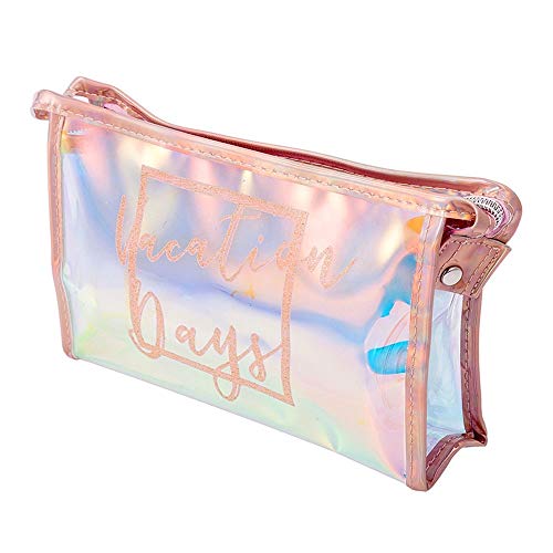 LYX Bolsa de Almacenamiento de Maquillaje Transparente de Colores Bolsa de cosméticos Impermeable a Prueba de Agua Bolsa de Lavado láser de Jalea de corazón de Gran Capacidad portátil Simple