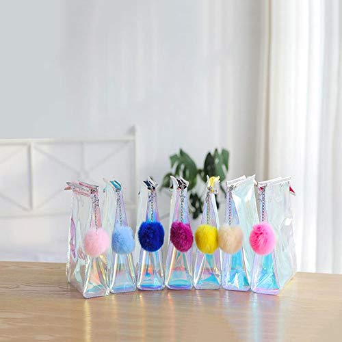 LYX Bolso de almacenamiento de cosméticos de color mágico portátil Bolso de mujer Bolso de cosméticos de PVC Bolso de almacenamiento de cosméticos a prueba de agua de láser adecuado for niñas femenina
