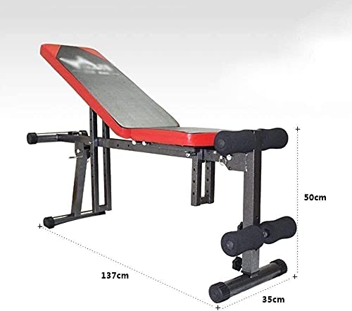 LZZB Home Silla de ejerciciospara Abdominales Banco depesasplano Ajustable de 90 °, bancopara Sentarse, Banco depesasplegable, Banco depesaspara Entrenamiento ajustablepara Ejercicios de