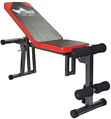 LZZB Home Silla de ejerciciospara Abdominales Banco depesasplano Ajustable de 90 °, bancopara Sentarse, Banco depesasplegable, Banco depesaspara Entrenamiento ajustablepara Ejercicios de