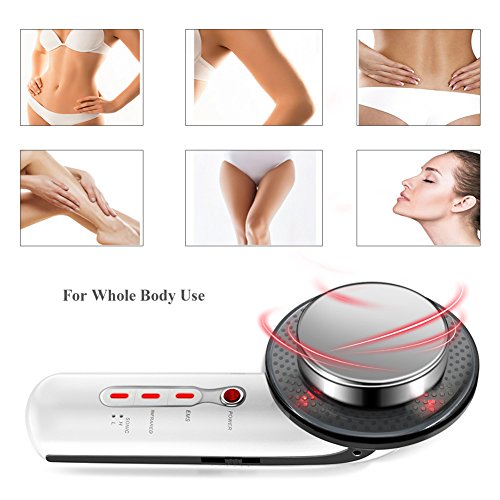 Máquina de eliminación de grasa, Cavitación de ultrasonido EMS Cuerpo masajeador adelgazante, Dispositivo infrarrojo ultrasónico, Reducción de celulitis, Ajuste de piel, Pérdida de peso(EU PLUG)