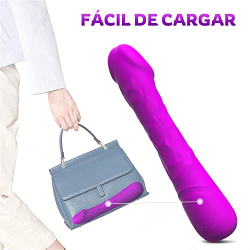 Masaje Muscular de Mano de Silicona con 42°C de Calor Inteligente, Ultra Silenciosos para Relajación Fatiga, 10 Modos de Masaje Recargable a Prueba de Agua