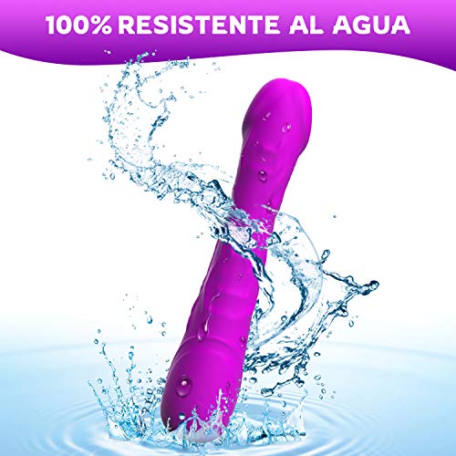 Masaje Muscular de Mano de Silicona con 42°C de Calor Inteligente, Ultra Silenciosos para Relajación Fatiga, 10 Modos de Masaje Recargable a Prueba de Agua