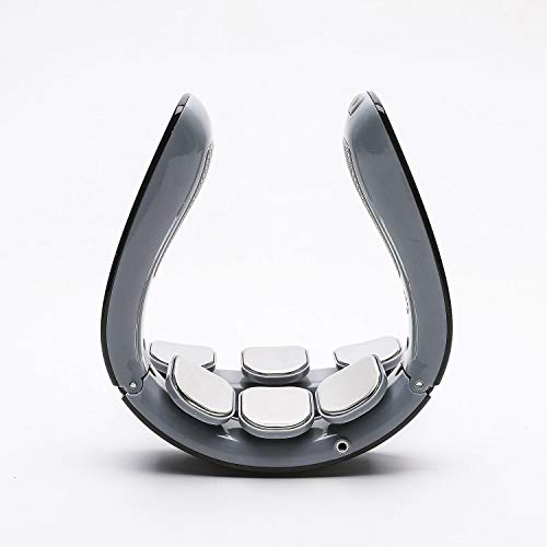 Masajeador cervical, masajeador eléctrico para cuello inteligente, fisioterapia, electromagnética profunda, multifuncional, masaje de 6 modos, alivia el dolor, para uso doméstico en la oficina