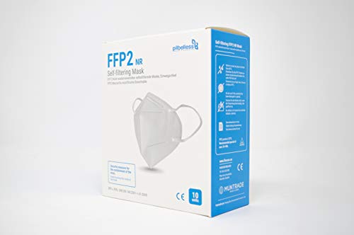 Mascarilla FFP2 - (Caja 20 Unidades). Certificado CE - Ultraresistente ≥99% anti-filtración - Individualmente Embolsado - Mascarillas Desechables