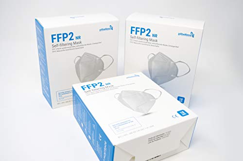 Mascarilla FFP2 - (Caja 20 Unidades). Certificado CE - Ultraresistente ≥99% anti-filtración - Individualmente Embolsado - Mascarillas Desechables