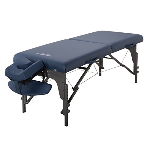 Master Massage Monclair - Camilla de masaje plegable (71 cm), color azul