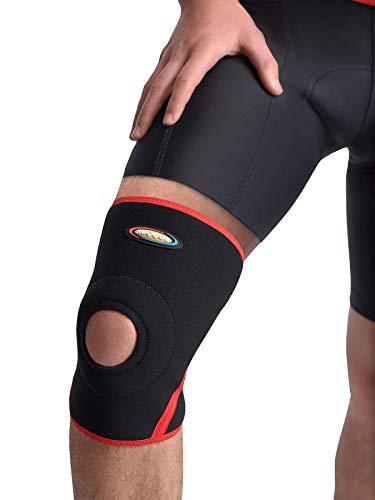 MAXAR Airprene Bio-Magnetic Rodillera de compresión para hombres y mujeres, negro, XL