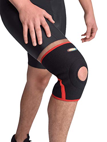 MAXAR Airprene Bio-Magnetic Rodillera de compresión para hombres y mujeres, negro, XL