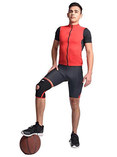 MAXAR Airprene Bio-Magnetic Rodillera de compresión para hombres y mujeres, negro, XL