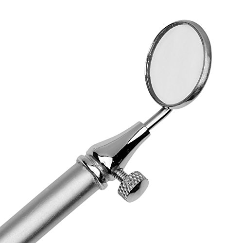 May - Espejo de inspección telescópico - Tamaño 5 - Espejo extensible - Extensible - Sin aumento - Acero inoxidable - Acero inoxidable