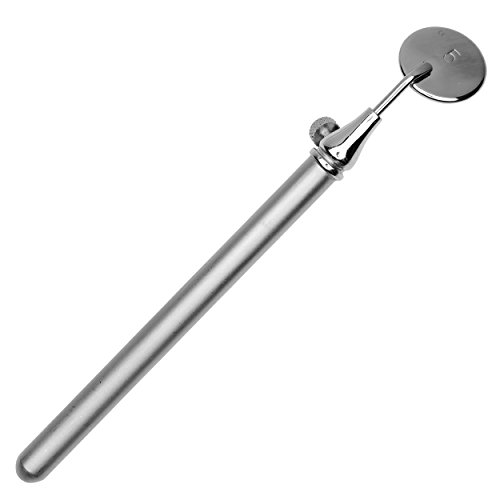 May - Espejo de inspección telescópico - Tamaño 5 - Espejo extensible - Extensible - Sin aumento - Acero inoxidable - Acero inoxidable