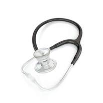 MDF® Classic Cardiology Estetoscopio de doble cabeza - con membrana y auricular de acero inoxidable - Negro (MDF797-11)