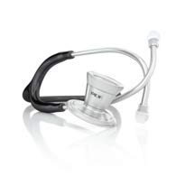 MDF® Classic Cardiology Estetoscopio de doble cabeza - con membrana y auricular de acero inoxidable - Negro (MDF797-11)