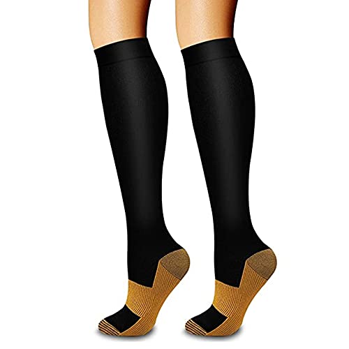 Medias de Compresión Recuperación para Hombres y Mujeres 15-20 mmhg Ideal para Dolor de Espinillas, Deportes, Viajes, Dolor de Piernas, Varices, Trombosis Venosa Grave, Embarazo