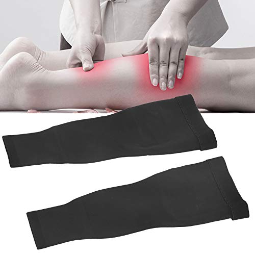 Medias de muslo de alta compresión sin pies para mujeres y hombres, 1 par, opacas, venas varicosas, hinchazón, edema(S)